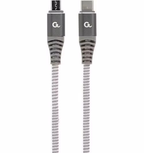 Gembird USB-C (M)/ micro-USB (M) dátový a nabíjací kábel, prémiový, opletený, 1.5 m