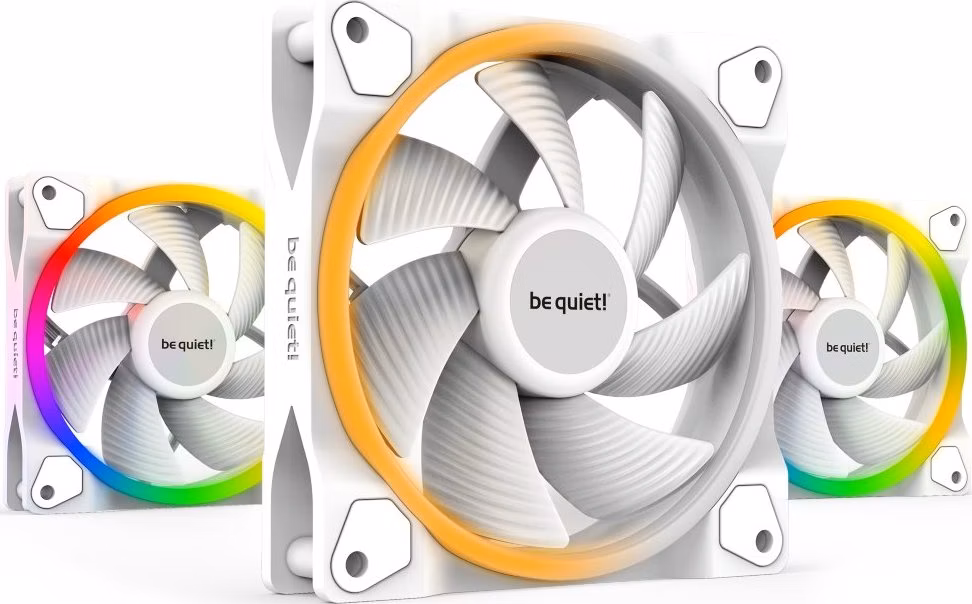 Be quiet! / ventilátor Light Wings White / 120mm / PWM / 3-pack / bílý