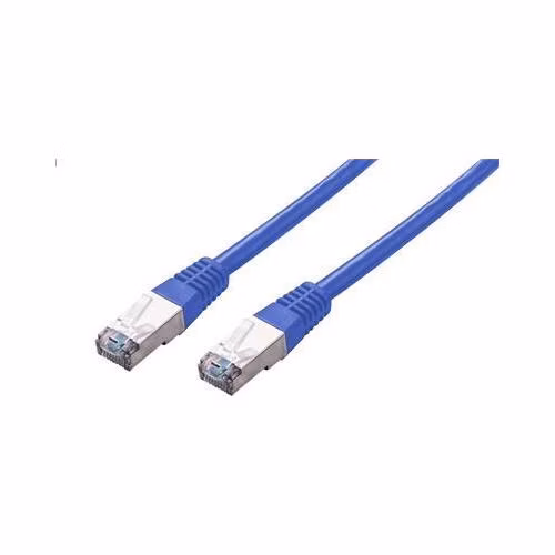 C-TECH Kabel patchcord Cat5e, FTP, modrý, 0,25m
