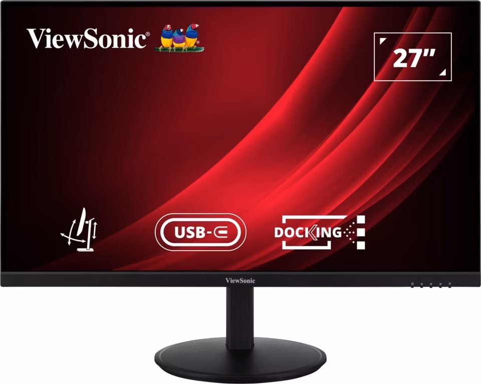 ViewSonic VG2709U-2K / 27" QHD Frameless IPS Monitor with HDMI, DP in, DP out, USB type C, RJ45 , USB, Daisy Chain