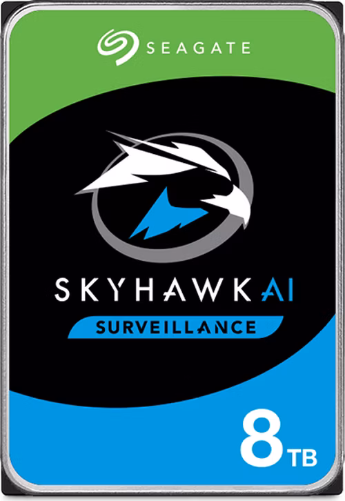Seagate SkyHawk AI 8TB HDD / ST8000VE001 / Interní 3,5" / 7200 RPM / SATA 6Gb/s / 256 MB