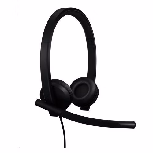 Logitech® H570e USB Headset Stereo (Teams version) headset - BLACK - USB-C