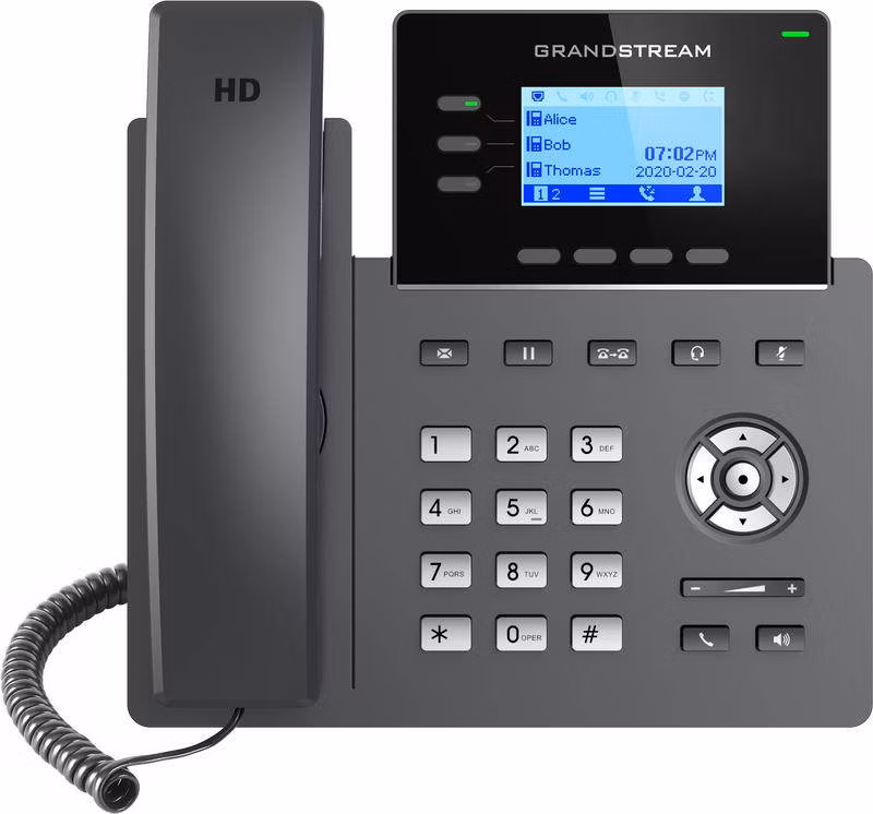 Grandstream GRP2603P/ VoIP telefon/ 2,48" podsvícený grafický display/ 6x SIP/ 2x LAN/ PoE/ GDMS