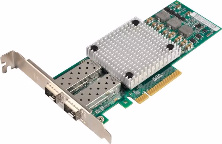 XtendLan PCI-E síťová karta, 2x 10Gbps SFP+, BCM57810S, PCI-E x8, funkční s Mikrotik, low profile