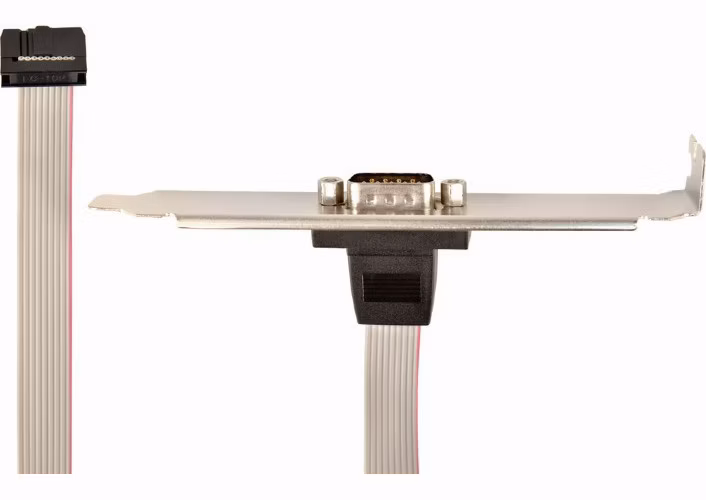 GEMBIRD Kabel prodlužovací DB9 sériový port 25 cm 10 pin se záslepkou slotu