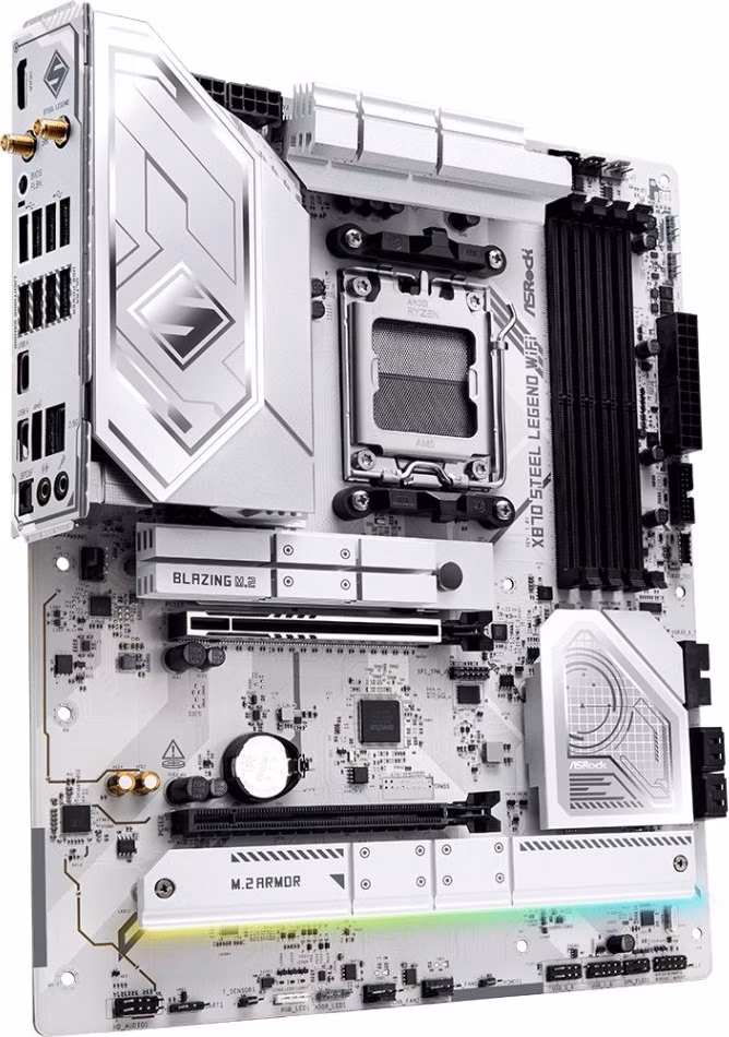 ASRock X870 Steel Legend WiFi / AMD X870 / AM5 / 4x DDR5 DIMM / 3x M.2 / HDMI / USB-C / WiFi / ATX
