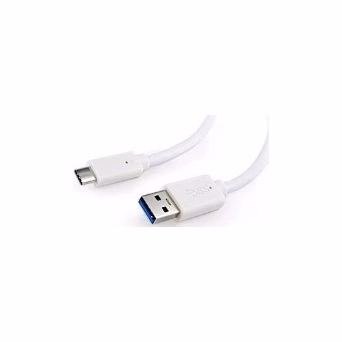 Kábel CABLEXPERT USB 3.0 AM na Type-C kábel (AM/CM), 1m, biely