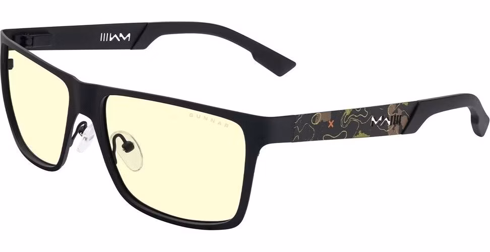 GUNNAR kancelářske/herní brýle CALL OF DUTY UAV EDITION ONYX TOPO * jantarová skla * BLF 65 * GUNNAR focus