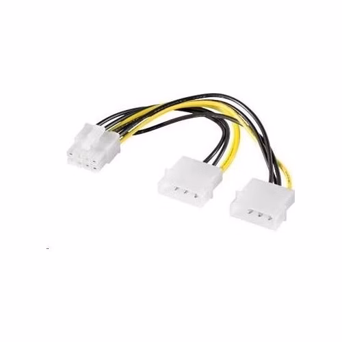 Premium-Cord Redukce napájecí 2x5.25" Molex - 8 pin pro PCI-E grafické karty