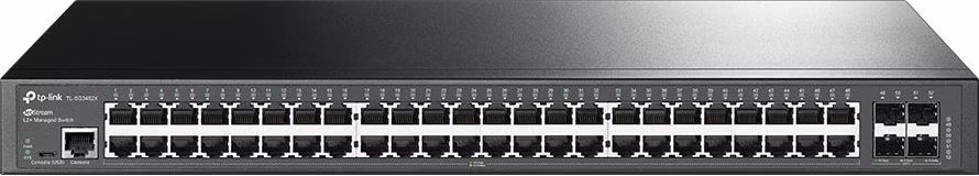 TP-Link TL-SG3452X JetStream 52-port Gigabit L2+ / 48x Gigabit / 4x 10Gigabit SFP+ / RJ-45/Micro-USB Console Port
