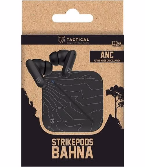 Tactical StrikePods Bahna CrudeOil Bezdrôtové Slúchadlá čierne