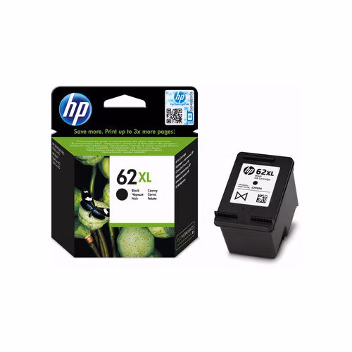 HP 62XL High Yield Black Original Ink Cartridge (600 pages)