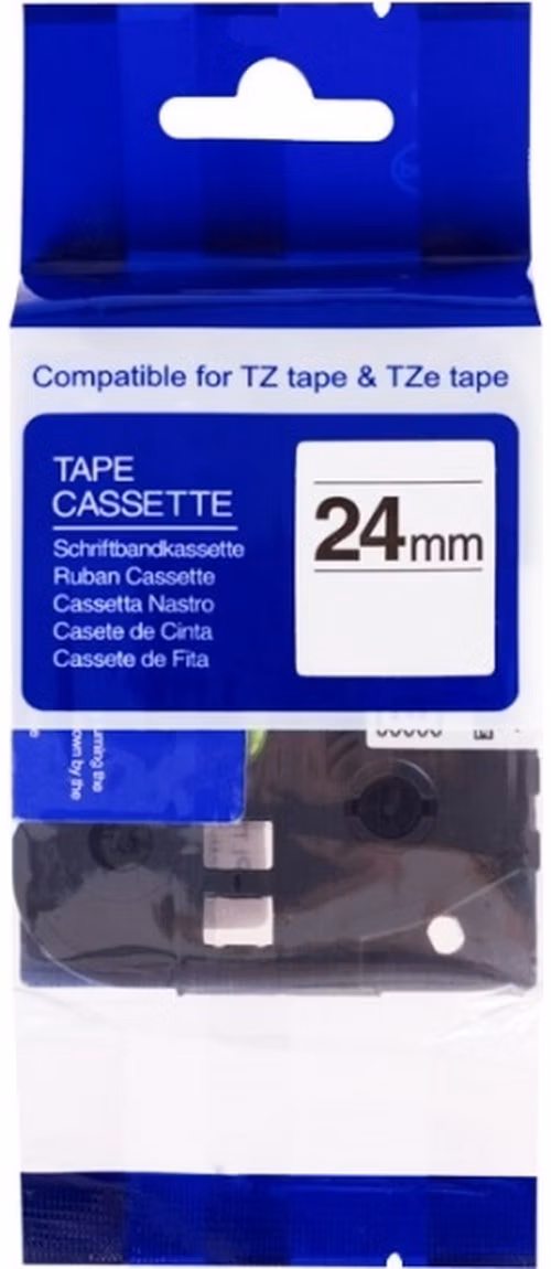 PRINTLINE kompatibílní páska s Brother TZE-S151, 24mm, černý tisk / průsvitná podklad, extra adhezivní