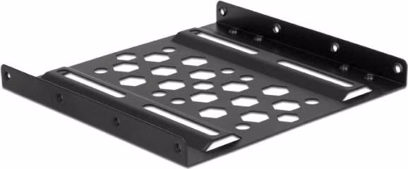 Delock Hliníkový instalační rámeček 2.5” na 3.5” černý