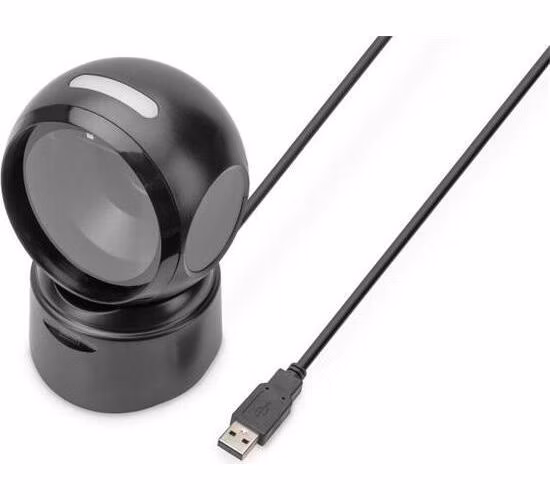 DIGITUS DA-81005 Skener čárových kódů, 2D, stolní, USB, 200 skenů/s