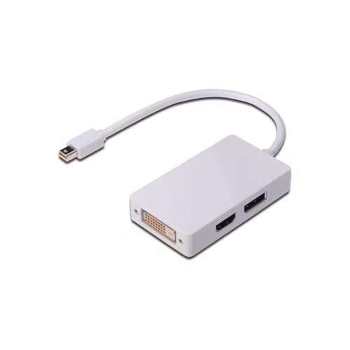 Digitus DisplayPort splitter cable, miniDP - DP+HDMI+DVI