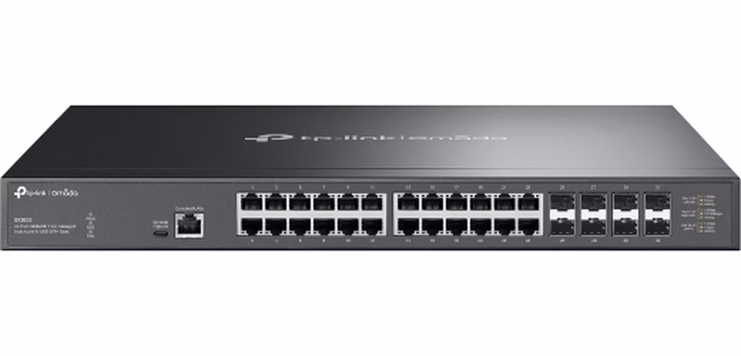 TP-Link SX3832 Omada 24portový 10GBASE-T L2+ řízený switch s 8 sloty 10GE SFP+