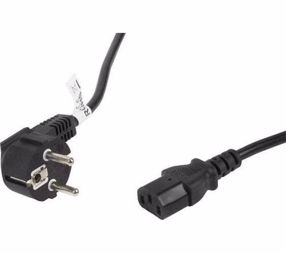 LANBERG CEE 7/7 na IEC 320 C13 POWER CORD 5M VDE černý