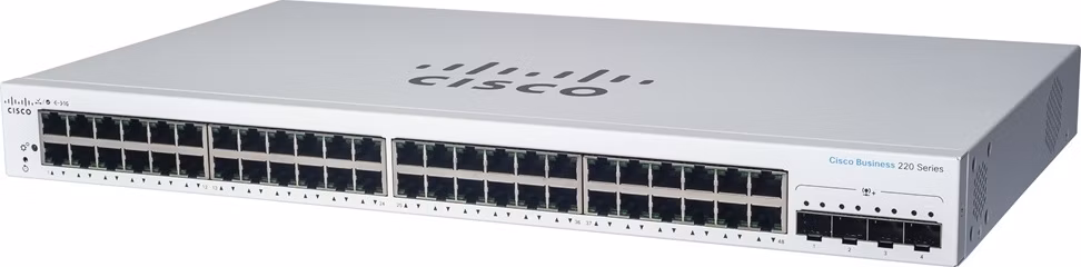 Cisco CBS220-48T-4G-EU 48-port GE Managed Switch, 4x SFP