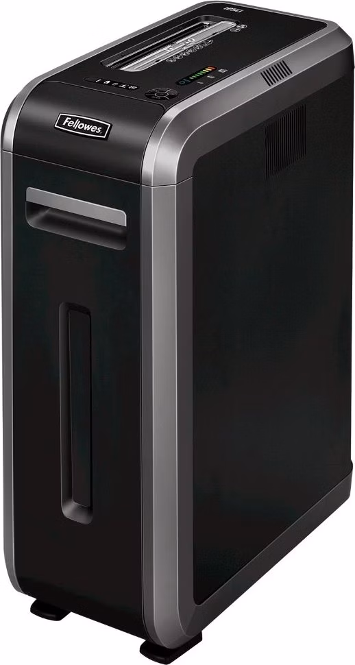 FELLOWES skartovač 125 Ci/ křížový řez 4x38 mm/ objem koše 53 l/ certifikát NBÚ/ stupeň utajení P-4 (důvěrné)/ černý