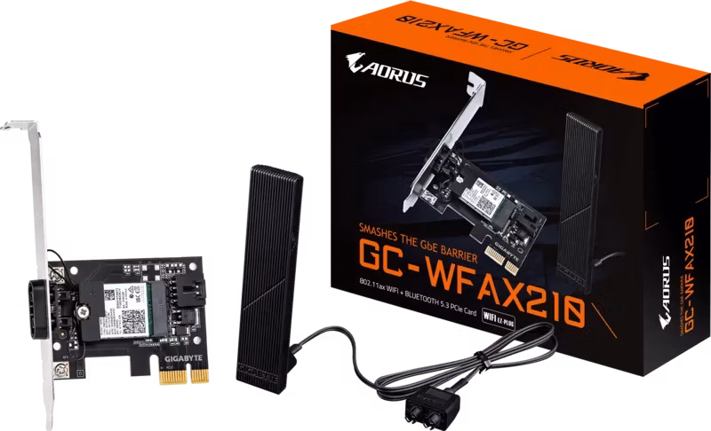 GIGABYTE PCI-E Wifi+BT 2400MBps 6E AX210 EZ-Plug