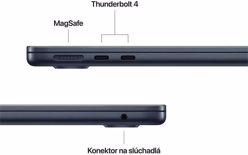 MacBook Air 13" Apple M4 10C CPU 8C GPU 16GB 256GB Polnočný SK