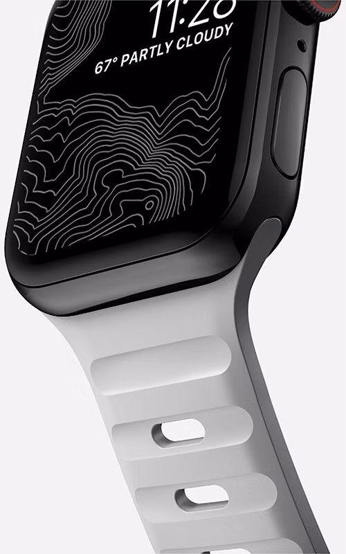 Nomad remienok Sport Strap pre Apple Watch 44-49mm - Lunar Gray *Poškodený obal*