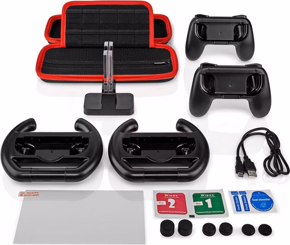 NEDIS herní Starter Kit/ pro Nintendo switch (OLED)/ 13v1/ černý