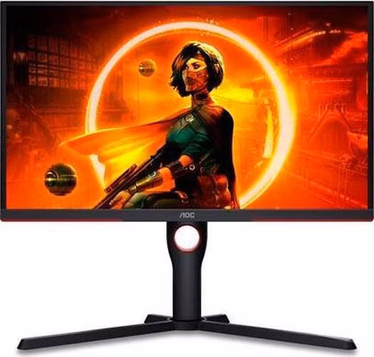 AOC LCD herní 25G3ZM 24,5" VA/1920x1080@240Hz/0,5ms/300cd/2xHDMI/DP/Pivot/HAS/VESA