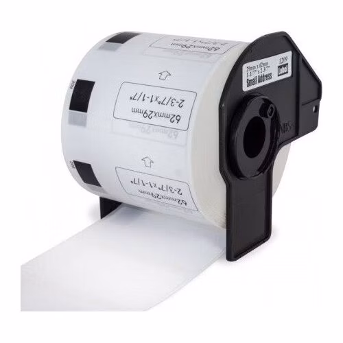 PRINTLINE kompatibilní s Brother DK-11209, papírové bílé, úzké adresy, 29 x 62mm, 800ks