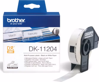BROTHER papírové štítky DK-11204/ QL/ univerzální štítek/ 400ks/ 17 x 54mm