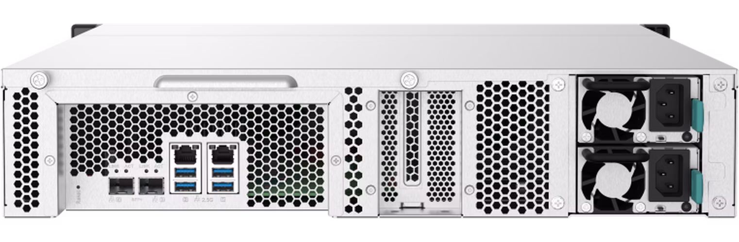 QNAP TS-1232PXU-RP-4G (1,7GHz / 4GB RAM / 12x SATA / 2x 2,5GbE / 2x 10GbE SFP+ / 1x PCIe / 2x zdroj)