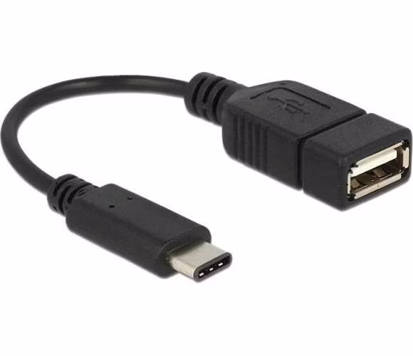 Delock adapter kabel USB Typ-C™ 2.0 samec > USB 2.0 typ A samice 15 cm černý