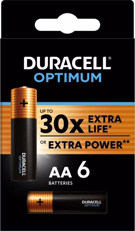 Duracell Optimum alkalická baterie 6 ks (AA)