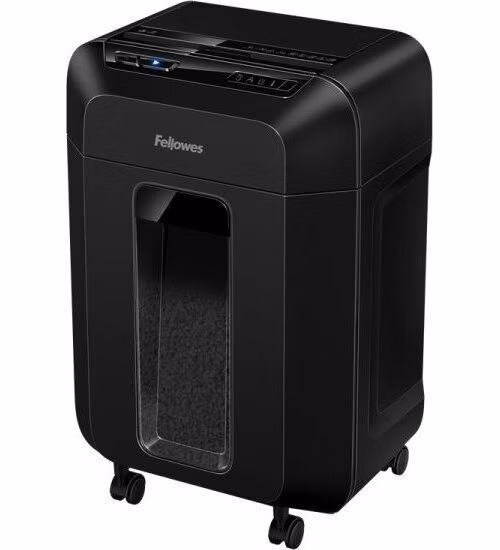FELLOWES skartovač AutoMax 90 M/ křížový řez 4 x 12 mm/ objem koše 17 l/ stupeň utajení P-4 (důvěrné)/ černý
