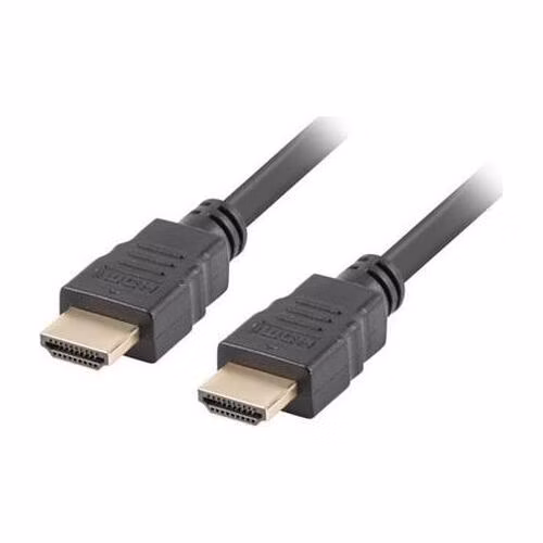 LANBERG High Speed HDMI 1.4 + Ethernet kabel, 4K@30Hz, CCS, M/M, délka 1m, černý, zlacené konektory