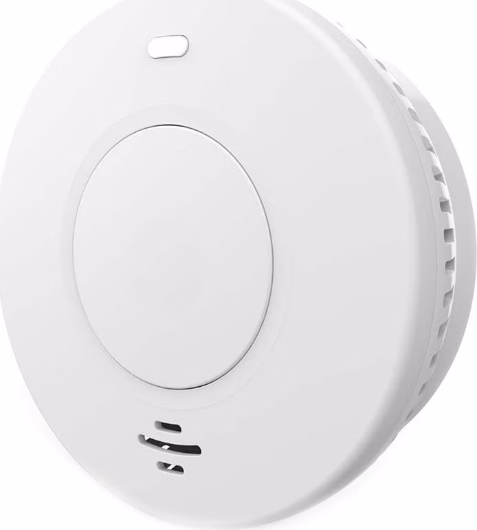 NEDIS Wi-Fi chytrý detektor kouře/ napájení z baterie/ hlas. 85 dB/ výdrž snímače a baterie 10 let/ Android/ iOS/ bílý