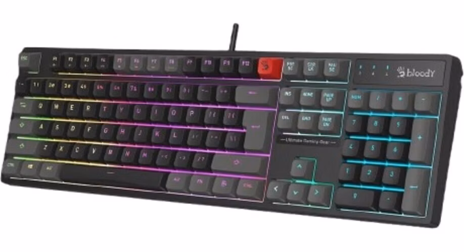 A4tech Bloody B230N, podsvícená herní klávesnice, USB, CZ, černá