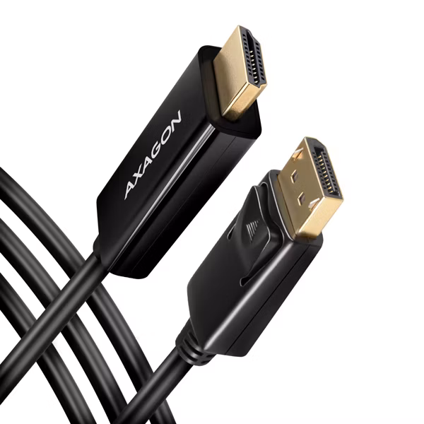 AXAGON adaptér z DisplayPort na HDMI verze 1.4 / RVD-HI14C2 / 4k/30Hz / 1,8m