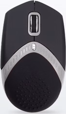 AMEI AM-M101S/Ergonomická/Optická/1 600 DPI/Drôtová USB/Čierna-strieborná