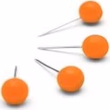 Nobo připínáčky, oranžové (100)