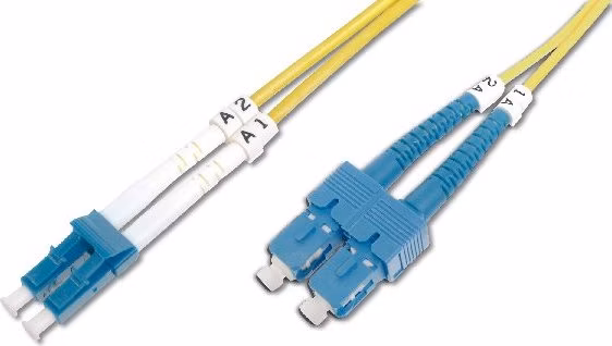 Digitus Fiber Optic Patch Cord SC (APC) to LC (PC), Singlemode 09/125 µ, Duplex Length 2 m