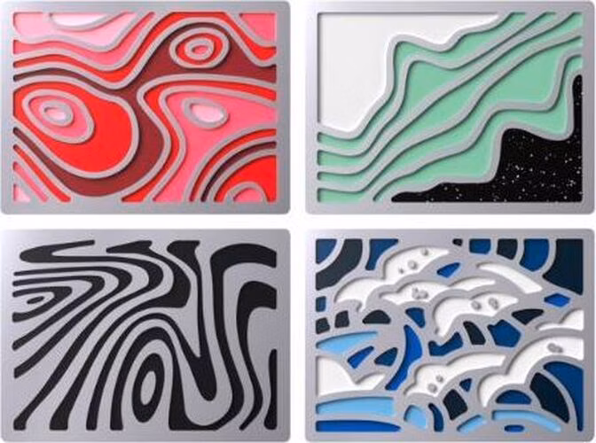 HP HyperX Balíček odznaků - magnetické odznaky Abstract