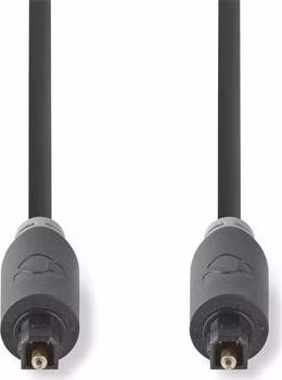 Nedis CABW25000AT10 - Optický Audiokabel | TosLink Zástrčka - TosLink Zástrčka | 1 m | Antracit