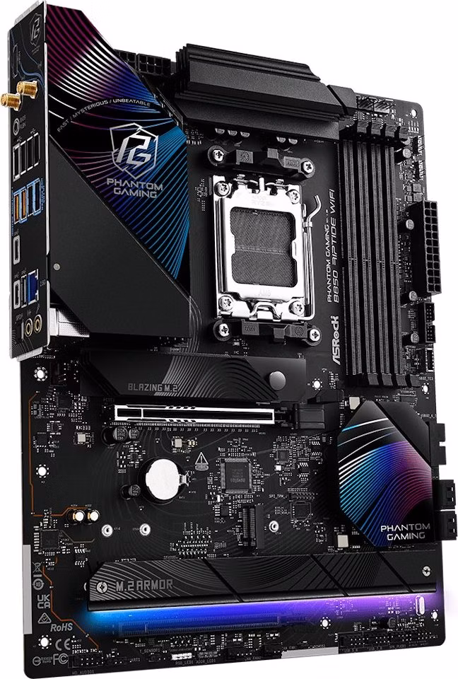 ASRock B850 Riptide WiFi / AMD B850 / AM5 / 4x DDR5 DIMM / 4x M.2 / HDMI / USB-C / WiFi / ATX