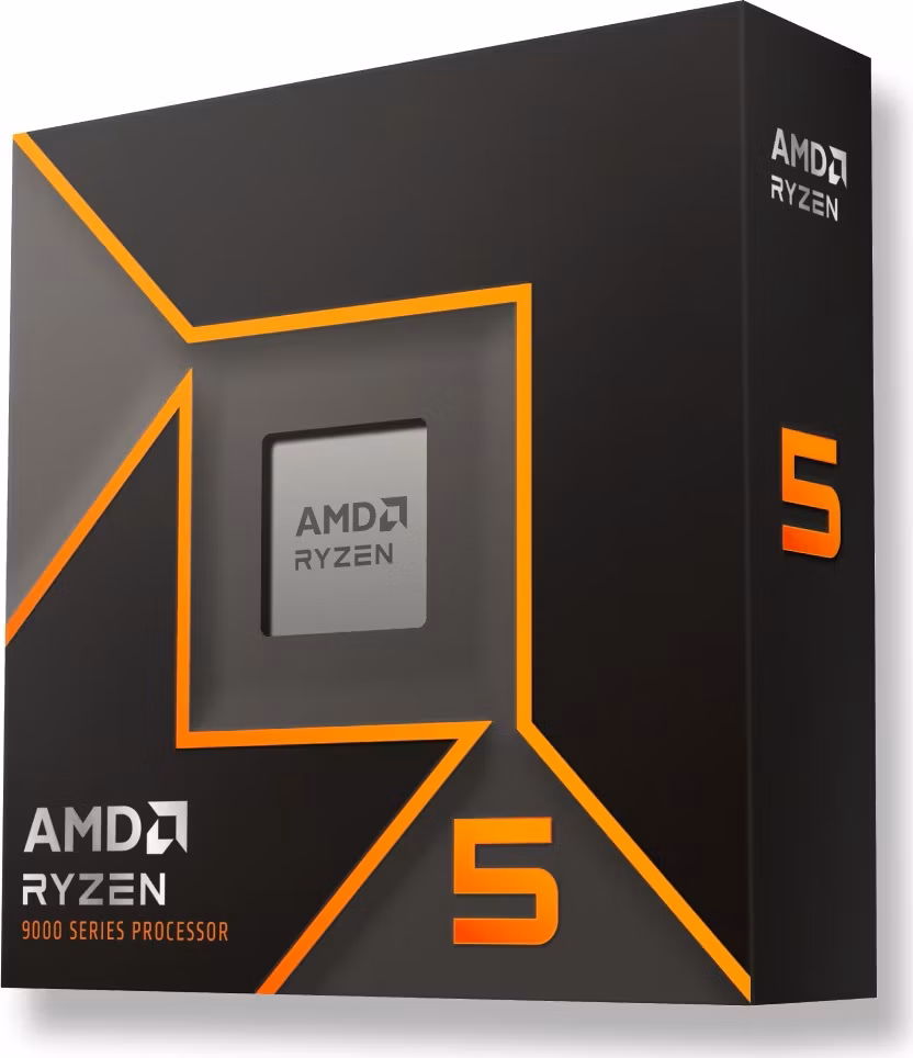 CPU AMD RYZEN 5 9600X, 6-core, 3.9GHz, 38MB cache, 65W, AMD Radeon Graphics, socket AM5, BOX, bez chladiče