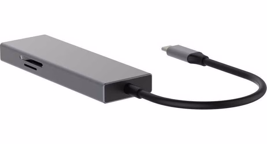 TB USB-C 7v1 adapter USB 3.0, 2xUSB 2.0, HDMI, PD, SD/TF