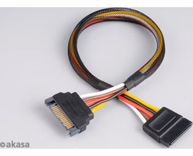 Predlžovací napájací SATA 15pin kábel - 30 cm