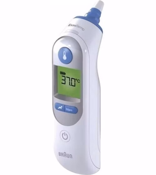 Braun IRT 6520 ThermoScan 7 bezdotykový teploměr, digitální, ušní, paměť na 9 měření