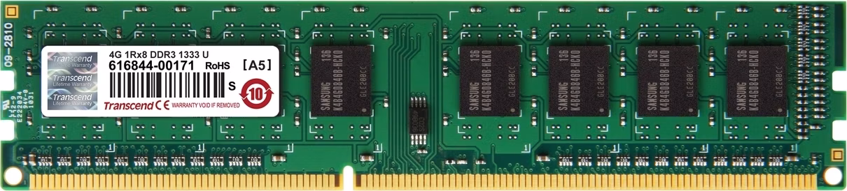 TRANSCEND 4 GB DDR3 1333 U-DIMM 1Rx8